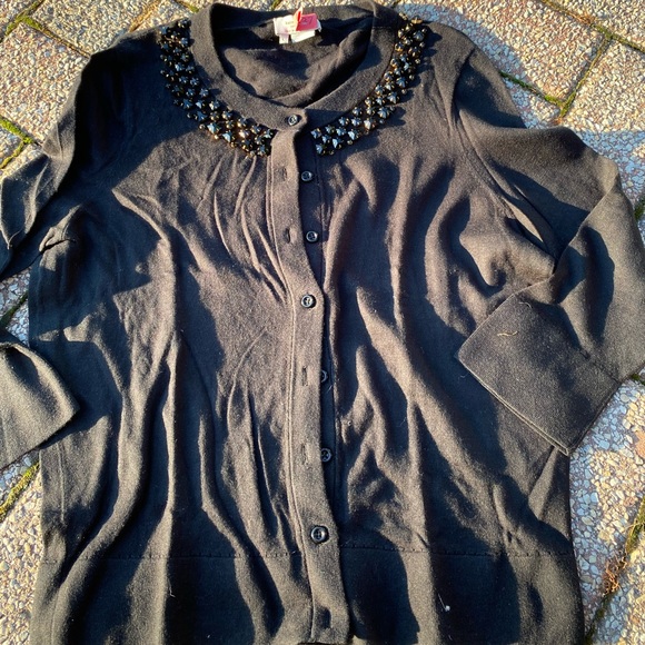 GUC Kate Spade jeweled cardigan - Picture 1 of 6
